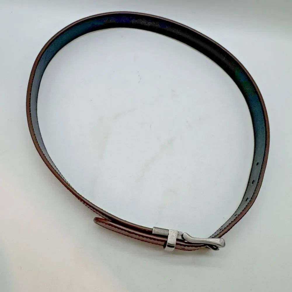 Aeropostale Y2K Brown Black Reversible Belt Men's M  1.25